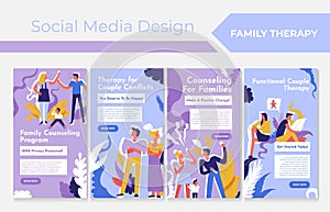 Family problem counseling, social media collection