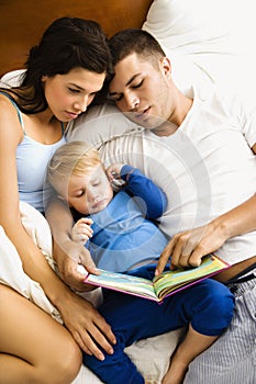 Family reading.