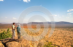 Family safari in Africa