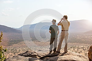 Family safari in Africa