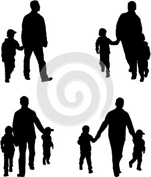 Family Silhouettes - Illustration