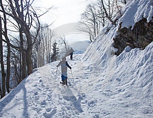 family ski touring