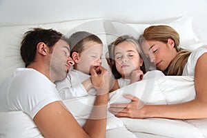 Family sleeping img