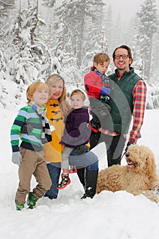 Family in Snow