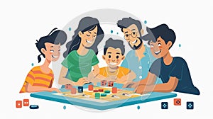 A family spends quality time together disconnected from screens and technology as they bond over their shared love for