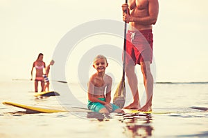 Family Stand Up Paddling