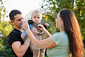 Family summer day outdoors