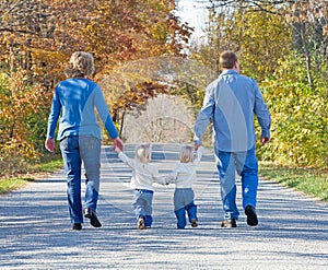 Family Taking a Walk