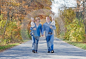 Family Taking a Walk