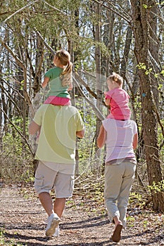 Family Taking a Walk