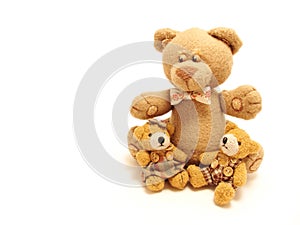 Family of teddy bears