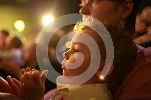 Family in the theater