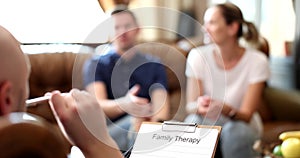 Family therapy or family counseling with specialist