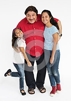 Family Together Studio Portrait Concept