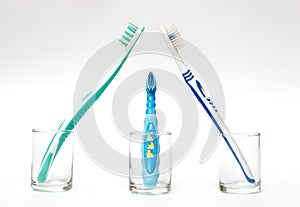 Family of toothbrushes photo