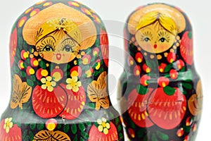 Family of traditional Russian dolls photo