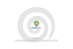 Family Tree for Charity , Community , Diversity and Foundation Logo Design