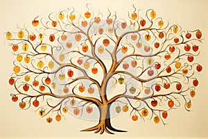 Family tree illustration for international day, symbolizing love, unity, and support in families