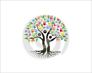 Family tree logo