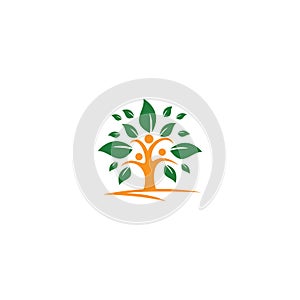 Family Tree Logo Design. Family Tree Symbol Icon