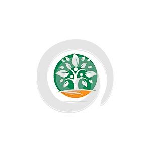 Family Tree Logo Design. Family Tree Symbol Icon