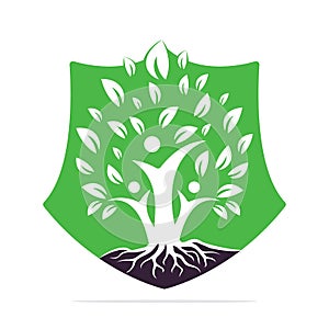 Family Tree And Roots Logo Design.