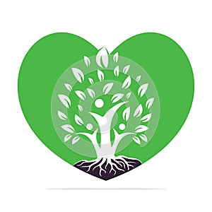 Family Tree And Roots Logo Design.