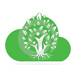Family Tree And Roots Logo Design.