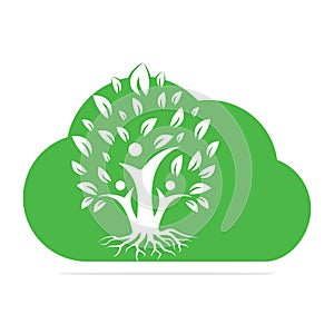 Family Tree And Roots Logo Design.