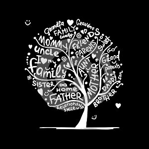 Family tree sketch for your design