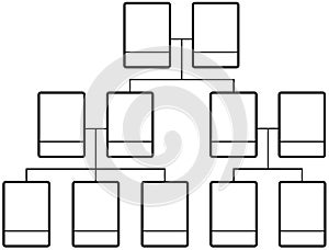 Family tree team structure blank template