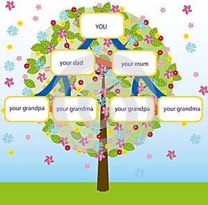 Family tree vector