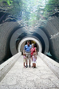 Family in a Tunnel