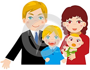 Family with two children