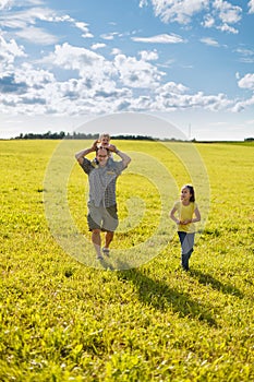 Family walking