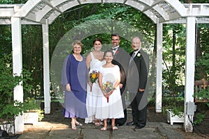 Family at wedding