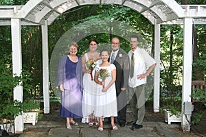 Family wedding portrait