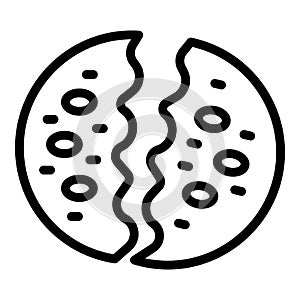 Famine outbreak icon outline vector. Food crisis collapse