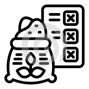 Famine problem icon outline vector. Food crisis