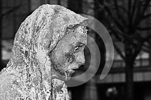 Famine statues in Dublin, Ireland