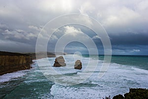 Famous 2 of the 12 Apostel, Victoria, The Twelve Apostles, Great Ocean Road, Victoria