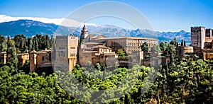 famous Alhambra in Granada