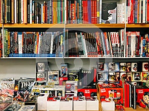 Famous American Comic Magazines For Sale In Local Bookstore