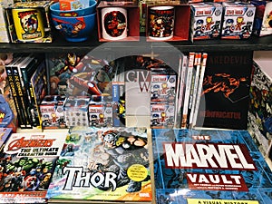 Famous American Comic Magazines For Sale In Local Bookstore