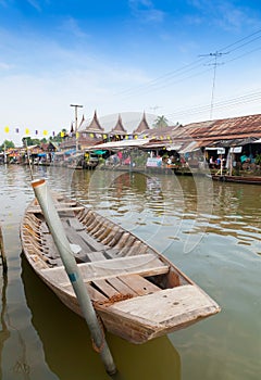 The famous Ampawa Floating Market in Thailand