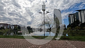 The famous and ancient 6 May Park in the city center of Batumi, Georgia