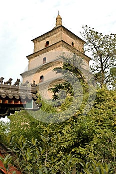 Famous ancient Chinese pagoda.