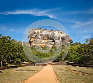 Famous ancient Sigiriya rock