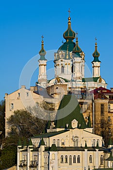 Famous Andreevsky street in Kiev, Ukraine