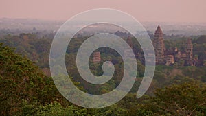 The famous Angkor Wat ruins in Cambodia